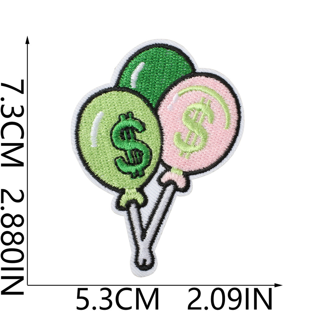 W33QB Embroidery Patch Gang Sheet