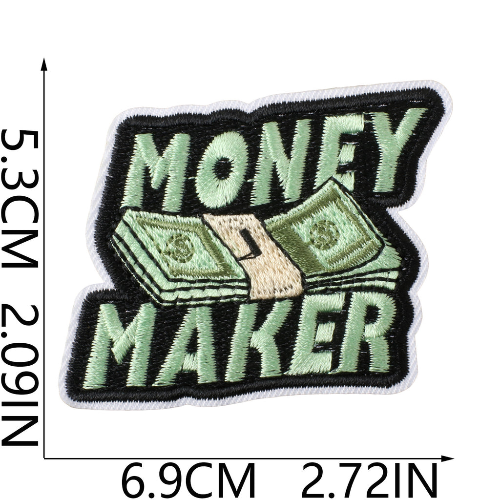 W33QB Embroidery Patch Gang Sheet