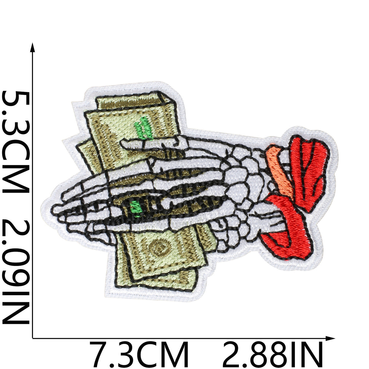 W33QB Embroidery Patch Gang Sheet