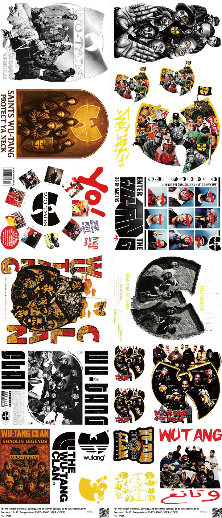 Music-Inspired Art mixed-style heat transfer design set on a 23.5 by 53 inch sheet
