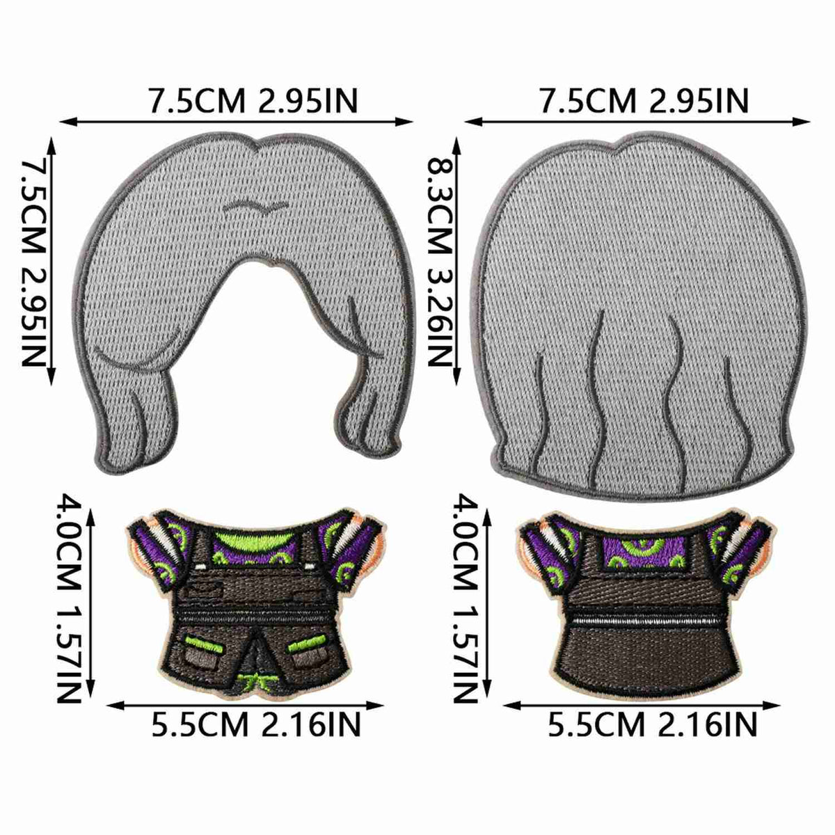 X35WC Embroidery Patch Gang Sheet