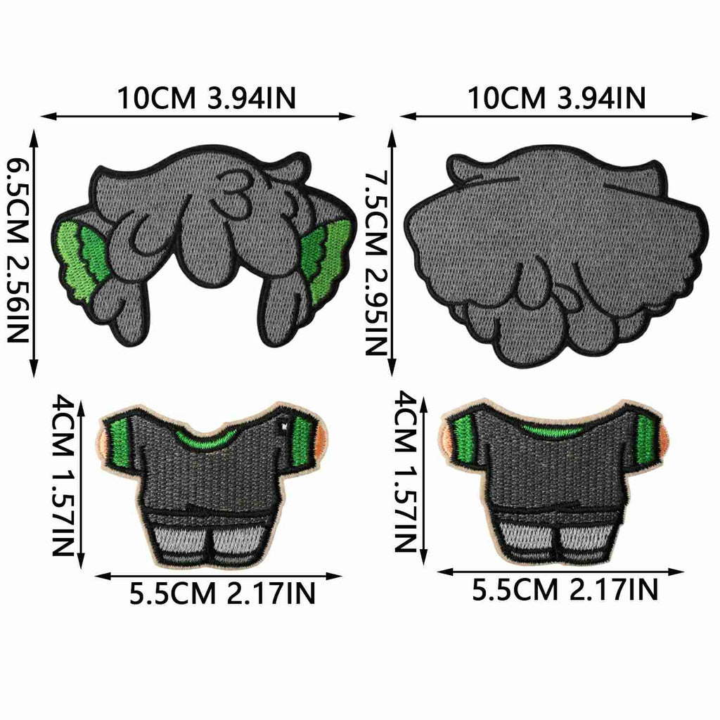 X41WB Embroidery Patch Gang Sheet