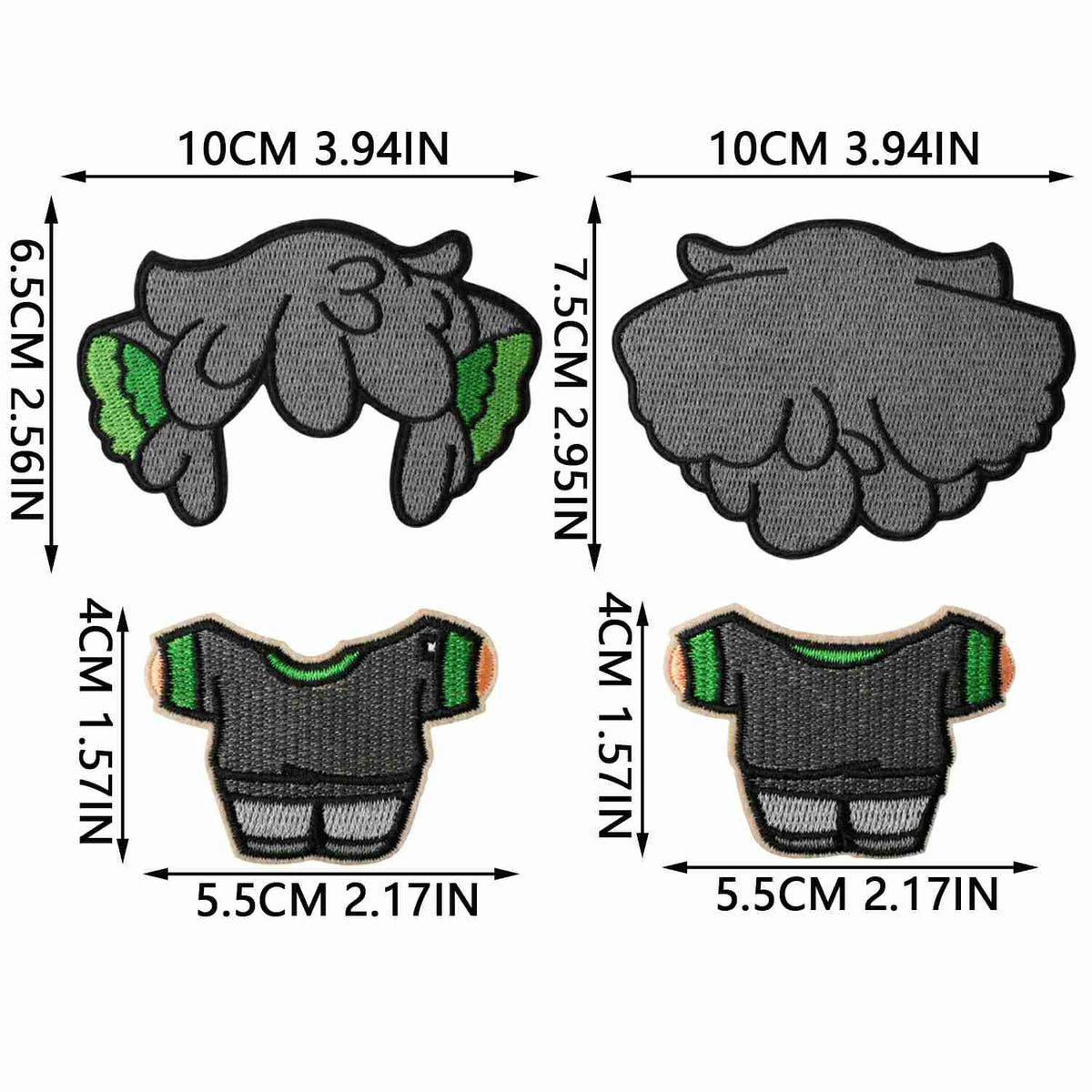 X41WB Embroidery Patch Gang Sheet