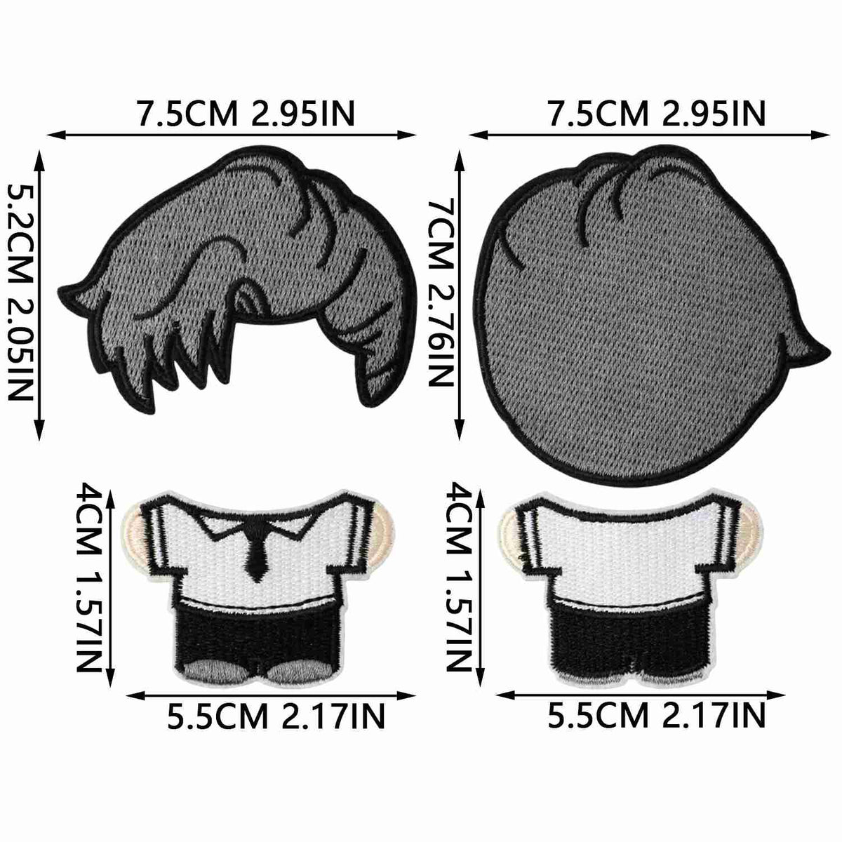 X41WB Embroidery Patch Gang Sheet