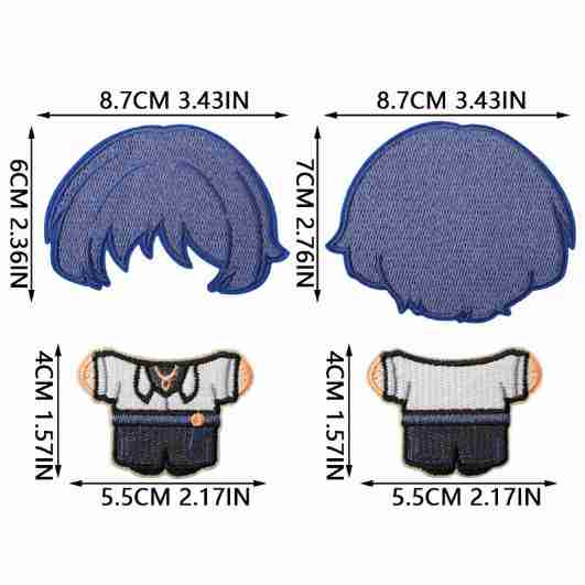 X41WW Embroidery Patch Gang Sheet