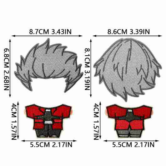 X41WW Embroidery Patch Gang Sheet