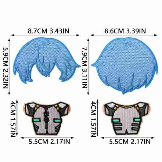 X41WW Embroidery Patch Gang Sheet