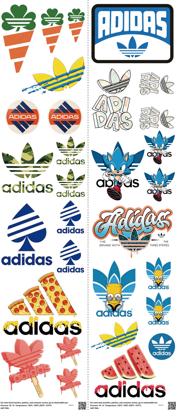 Athletic Style mixed-style heat transfer design set on a 23.5 by 53 inch sheet