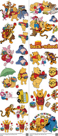Back To School mixed-style heat transfer design set on a 23.5 by 53 inch sheet