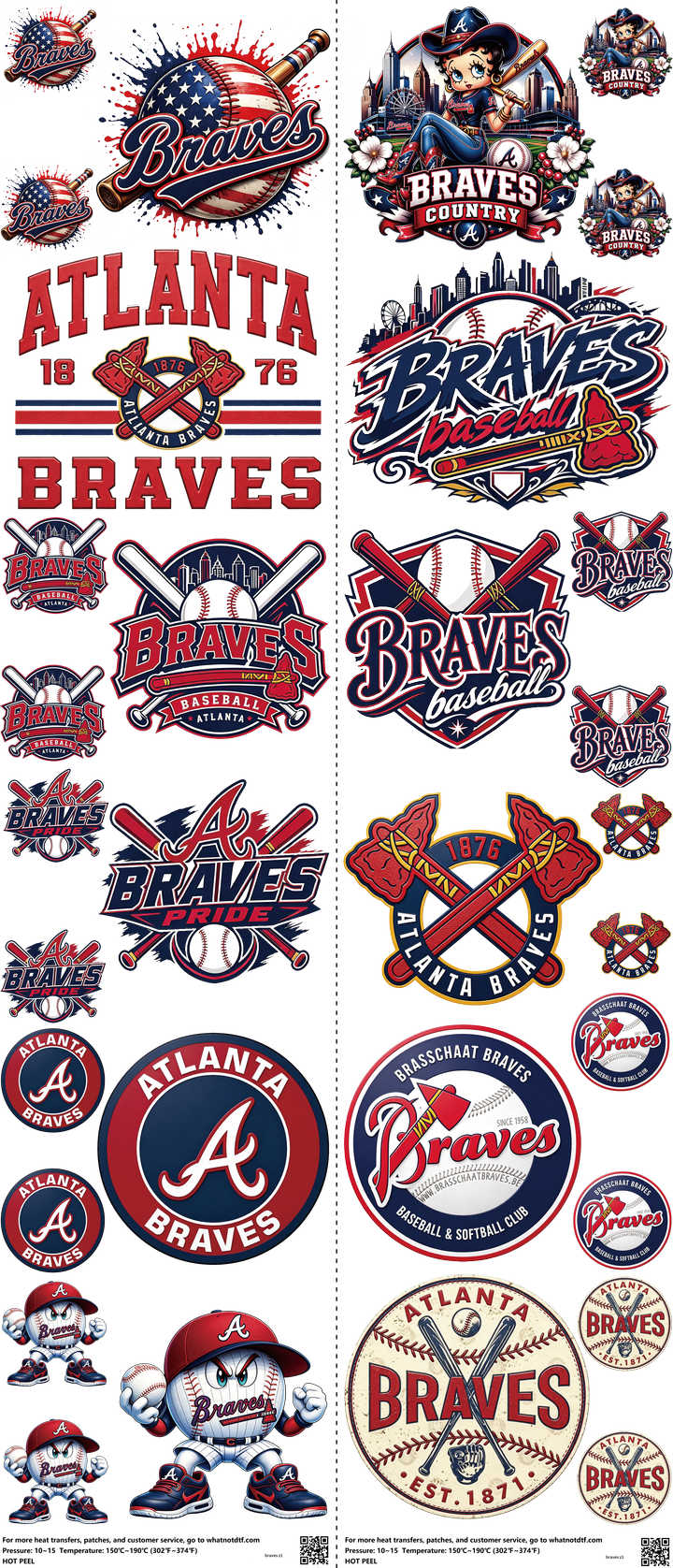 Baseball mixed-style heat transfer design set on a 23.5 by 53 inch sheet