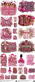 Cancer Z5 mixed-style heat transfer design set on a 23.5 by 53 inch sheet