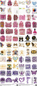 Cancer Z6 mixed-style heat transfer design set on a 23.5 by 53 inch sheet