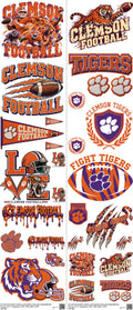 College Football mixed-style heat transfer design set on a 23.5 by 53 inch sheet