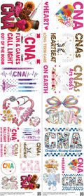 Cna mixed-style heat transfer design set on a 23.5 by 53 inch sheet