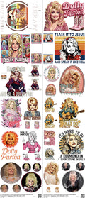 Music-Inspired Art mixed-style heat transfer design set on a 23.5 by 53 inch sheet