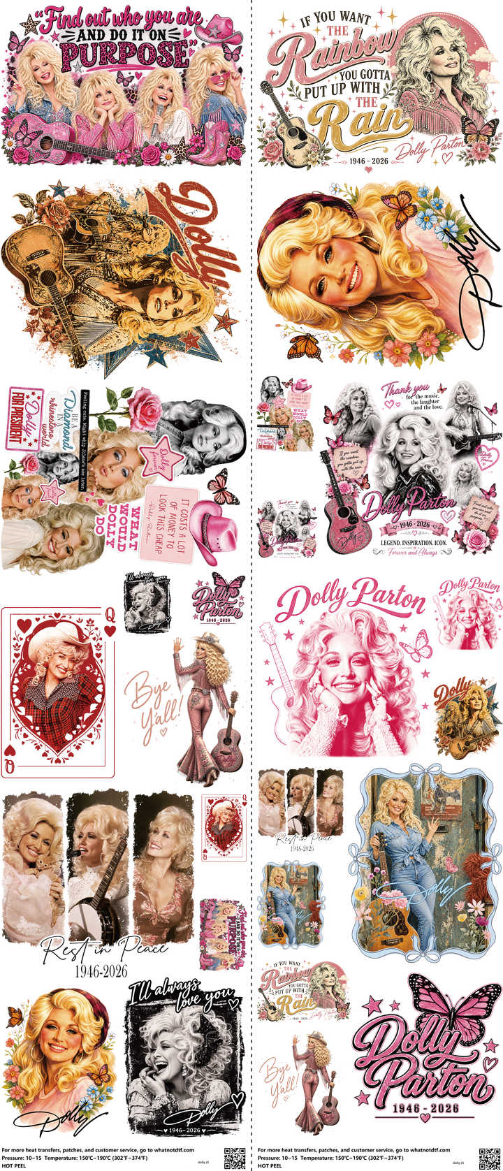 Music-Inspired Art mixed-style heat transfer design set on a 23.5 by 53 inch sheet