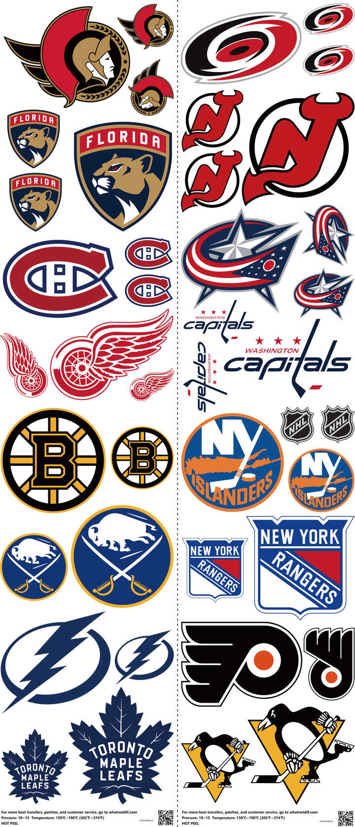 Ice Hockey mixed-style heat transfer design set on a 23.5 by 53 inch sheet