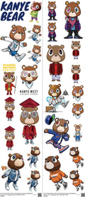 Music-Inspired Art mixed-style heat transfer design set on a 23.5 by 53 inch sheet