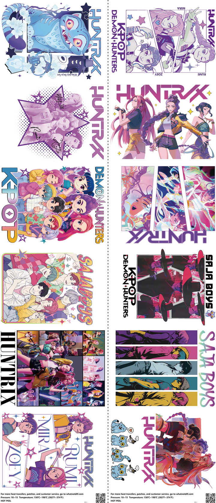 Music-Inspired Art mixed-style heat transfer design set on a 23.5 by 53 inch sheet