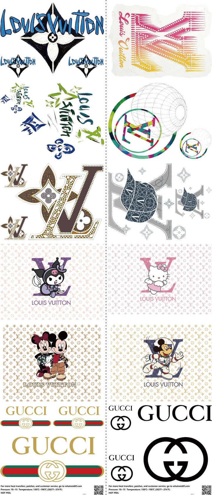 Streetwear Style mixed-style heat transfer design set on a 23.5 by 53 inch sheet