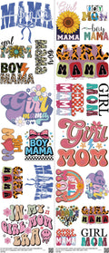 Mama mixed-style heat transfer design set on a 23.5 by 53 inch sheet