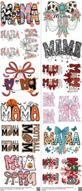 Mama mixed-style heat transfer design set on a 23.5 by 53 inch sheet