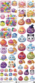 Mega Dumpling mixed-style heat transfer design set on a 23.5 by 53 inch sheet