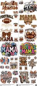 Mom mixed-style heat transfer design set on a 23.5 by 53 inch sheet