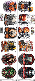 Nightmarebeforechristmas mixed-style heat transfer design set on a 23.5 by 53 inch sheet