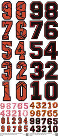 Number H1 mixed-style heat transfer design set on a 23.5 by 53 inch sheet