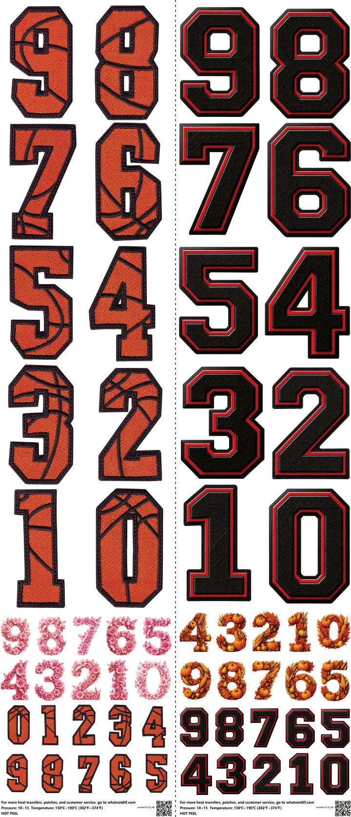 Number H1 mixed-style heat transfer design set on a 23.5 by 53 inch sheet