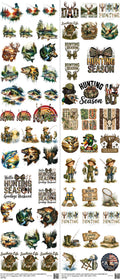 Pocket Size mixed-style heat transfer design set on a 23.5 by 53 inch sheet