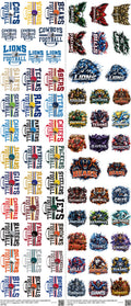 Pocket Size mixed-style heat transfer design set on a 23.5 by 53 inch sheet