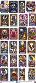 Tarot mixed-style heat transfer design set on a 23.5 by 53 inch sheet
